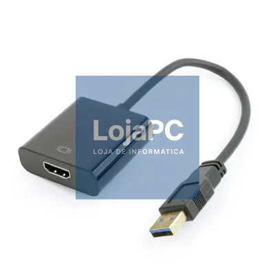 Gembird Adaptador de ecrã USB a HDMI, preto