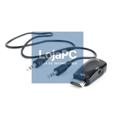 Gembird Adaptador HDMI a VGA y audio, preto