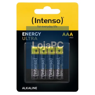 Intenso Pilha Alcalina energy ultra AAALR03 Pack-4