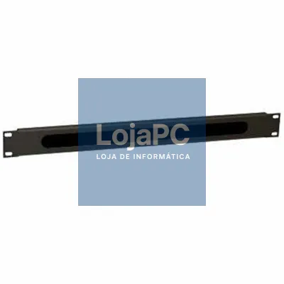 WP Guía Cabo com escova 1U black RAL 9005