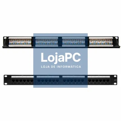Nanocable Panel Parcheo 24P CAT.6 UTP 19"1U Dual