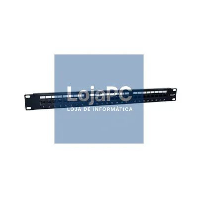 2LAN Patch Panel 19" CAT6A 24 Portas UTP