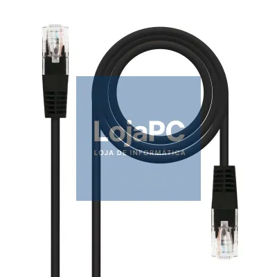 Nanocable Cabo de rede categoria 6 UTP 2 M Preto