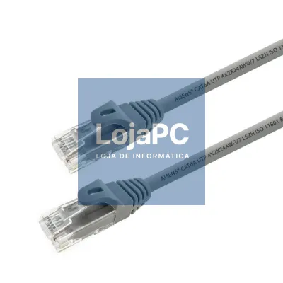 Aisens Cabo de rede Rj45 Cat.6A Utp Cinzento 0.5M