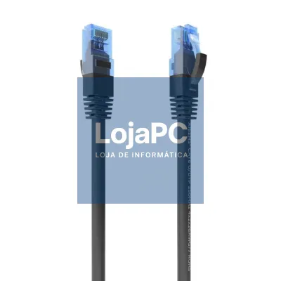 Aisens Cabo RJ45 CAT.6 UTP AWG26 CCA Preto 0.5M