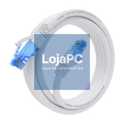 Aisens Cabo RJ45 CAT.6 UTP AWG26 CCA Branco 2.0