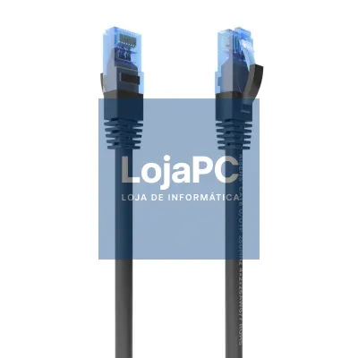 Aisens Cabo RJ45 CAT.6 UTP AWG26 CCA Preto 25cm