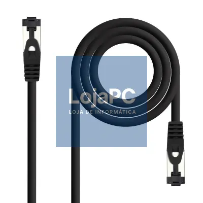 Nanocable Cabo de rede Cat. 8.1 2GHZ SSTP Preto 2m