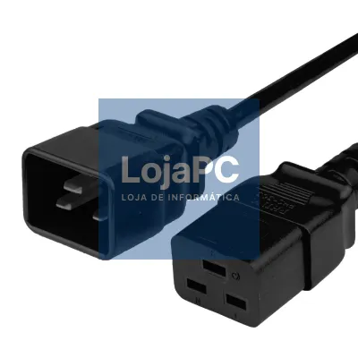 Cabo de Alimentação 220V C19/C20 2.00m Preto