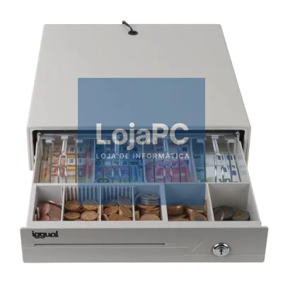 iggual Cajón portamonedas IRON-10W 38cm 4+6 branco