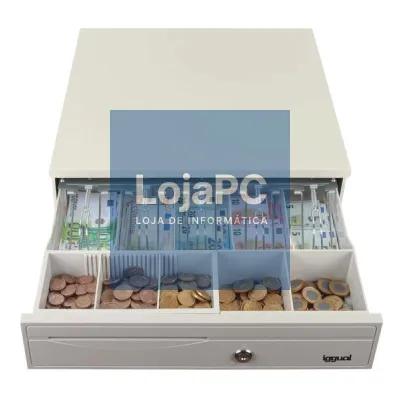 iggual Cajón portamonedas IRON-30W 42cm 5+5 branco