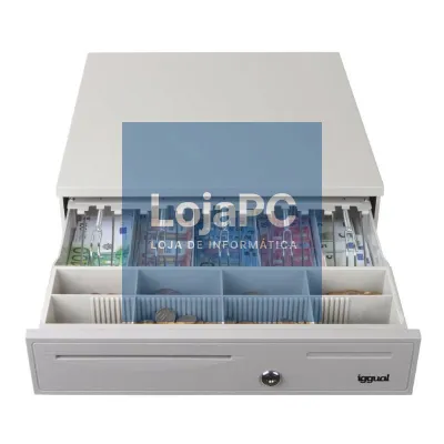 iggual Cajón Portamonedas IRON-50W 42cm 5+8 branco