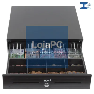 iggual Cajón portamonedas IRON-HD 41cm 5+8 preto