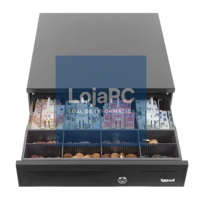 iggual Cajón portamonedas IRON-20 42cm 4+8 preto