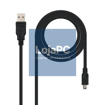 Nanocable Cabo USB 2.0 Tipo A/M-Mini USB 5PIN/M1M