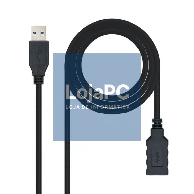 Nanocable Cabo USB 3.0 Tipo A/M-A/H Preto 1.0 m