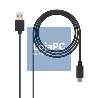 Nanocable Cabo USB 2.0 3A Tipo USB-C/M-A/M 1 M