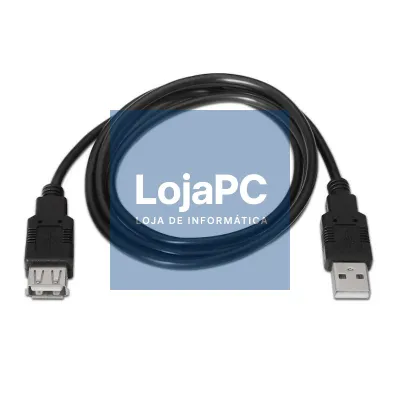Aisens Cabo USB 2.0 tipo A/M-A/H preto 3.0m
