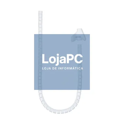 Nanocable Organizador cabos flex. 25mm 1 M Branco