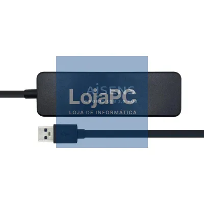 Aisens Hub USB 3.0 tipo A/M-4xtipo A/H preto 30cm