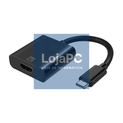 Aisens Conversor USB-C/M a HDMI/H 4K Preto 15Cm