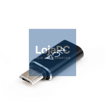 Nanocable Adaptador Micro USB/M a USB-C/H Alumínio