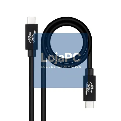 Nanocable Cabo USB4 Gen3x2 40Gbps 240W USB-C 1M