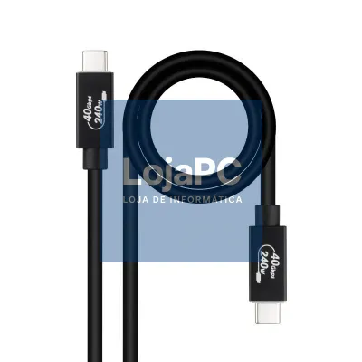 Nanocable Cabo USB4 Gen3x2 40Gbps 240W USB-C 1.8M