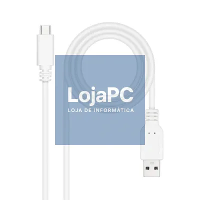 Nanocable Cabo USB 2.0 3A USB-C-M/M 3M Branco