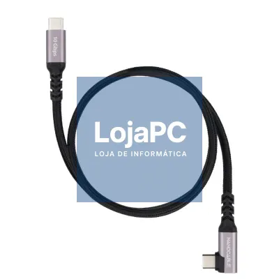Nanocable Cabo USB-C 3.2 GEN2 Acodado 100W 0.5 M