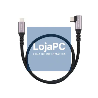 Nanocable Cabo USB-C 3.2 GEN2 Acodado 100W 1 M