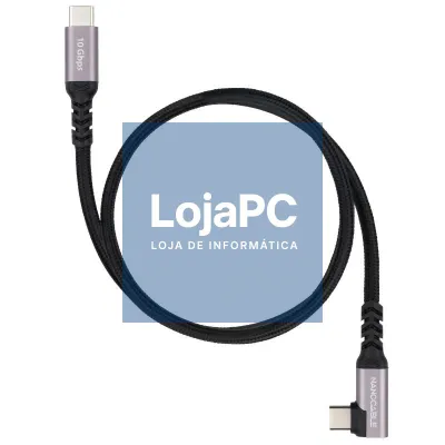 Nanocable Cabo USB-C 3.2 GEN2 Acodado 100W 3 M