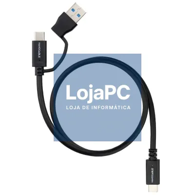 Nanocable Cabo USB-C+USB-A/USB-C 3.2 GEN2 2 M