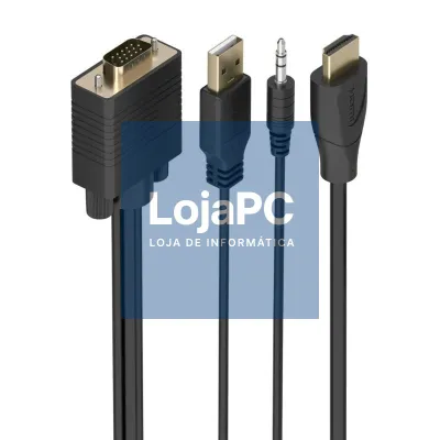 Aisens Cabo Conversor HDMI a SVGA y Audio 1.5m