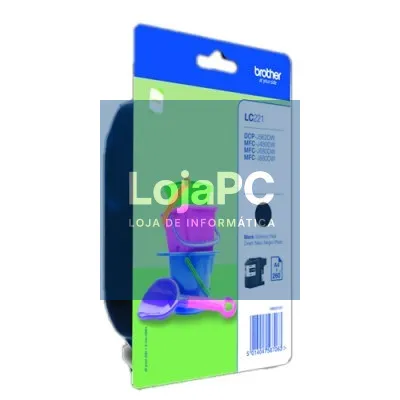 Brother Tinteiro LC221BKB Preto