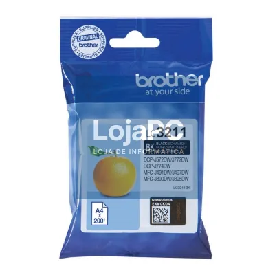 Brother Tinteiro LC3211BK Preto