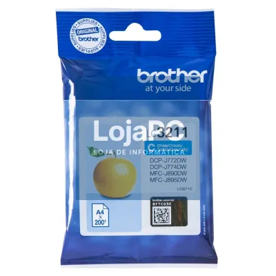 Brother Tinteiro LC3211C Ciano