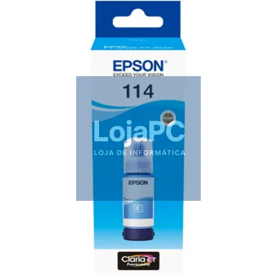 Epson Frasco de tinta Ecotank 114 Ciano