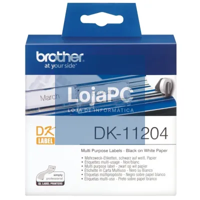 Brother Etiquetas DK11204 Multiuso 17x54 mm 400 ud