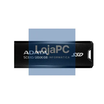 ADATA SC610 SSD Externo 2TB USB 3.2 Gen2 Preto