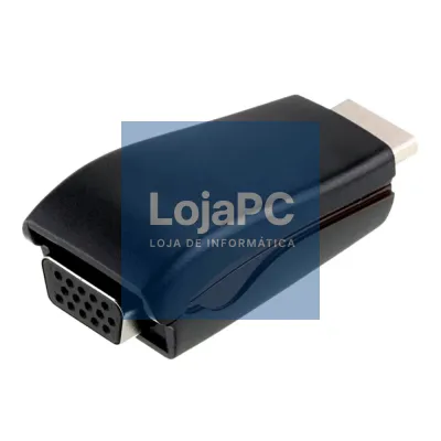 Conversor HDMI para VGA + Audio Preto