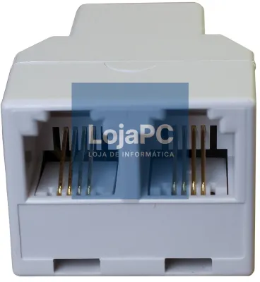 Adaptador em Linha 1:1 RJ11 Branco