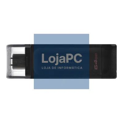 Kingston DataTraveler DT70 64GB USB C 3.2 Preto