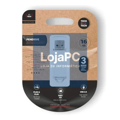 TECH ONE TECH Basic Pendrive 16Gb USB 2.0 Branco