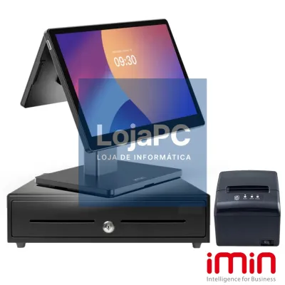 Pack - Imin Swan 2 - CPU A55 / 4GB  RAM / Flash 64GB / Touch 15.6" / Display 10.1" / Android 13 / Impressora S260M / Gaveta C410F