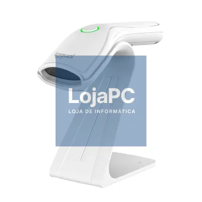 iggual Leitor código barras 2D USB botón branco