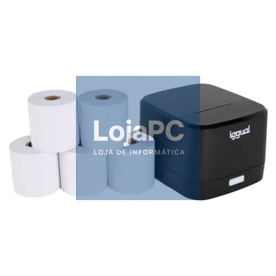 iggual Kit impressora térmica TP EASY 58 + 5 rollos