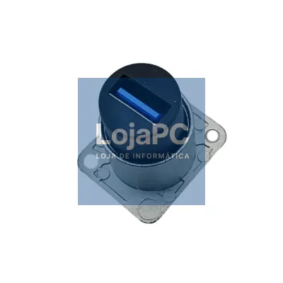 Conector Painel USB 3.0 A  F/ USB 2.0 A  F Preto