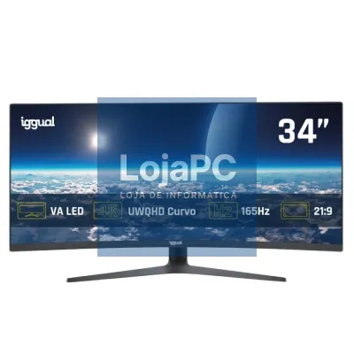 iggual Monitor 34" UWQHD 1ms 2DP 2HDMI MM AA Curvo