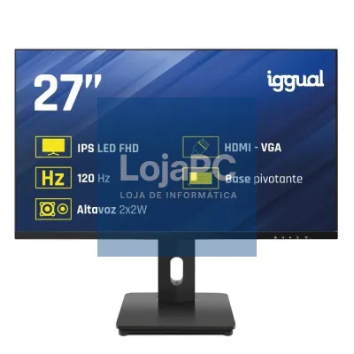iggual Monitor 27" VGA HDMI 120Hz pivotante AA MM